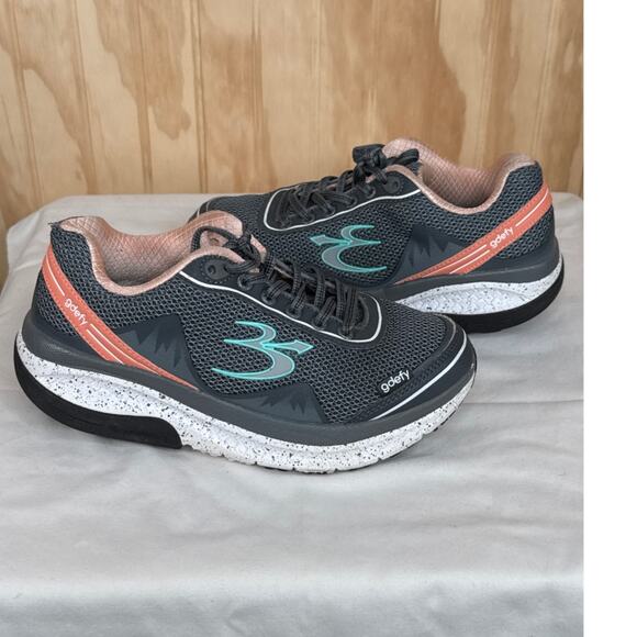 Gdefy Gravity Defyer Women's Sneaker Size 6.5 Grey, Peach - Picture 1 of 11